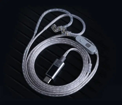 KZ M2 Dual-Mic Silver-Plated Upgrade Cable